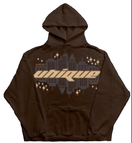 Brown unique hoodie