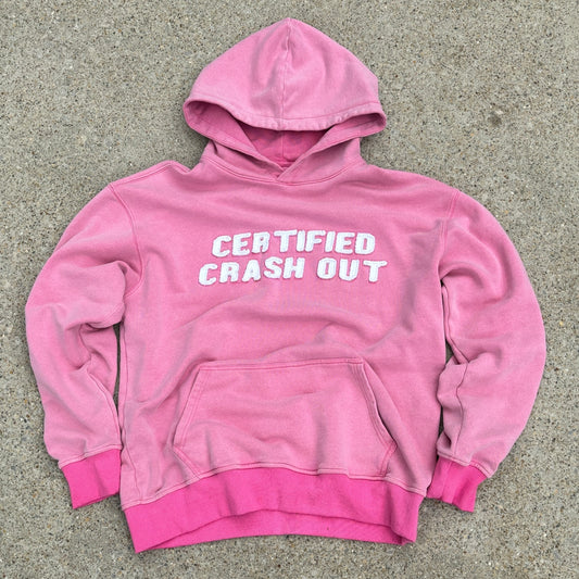 Pink Washed Crash Out Hoodie